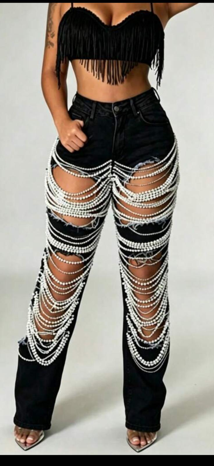 Rhinestone Luxe Jeans