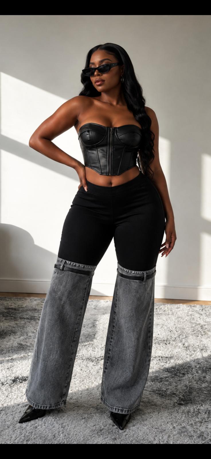 Shadow Wide-Leg Jeans